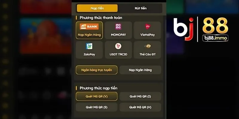 Hướng Dẫn Nạp Tiền Bj88