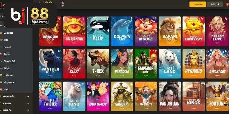 Play8 Slots Game tại BJ88 - Quay hũ nổ hũ online hấp dẫn và đa dạng 2025