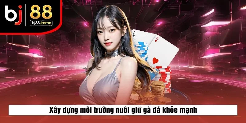 Xây dựng môi trường nuôi giữ gà đá khỏe mạnh